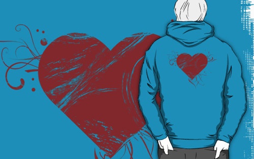 the grunge heart hoodie
