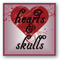 hearts and skulls